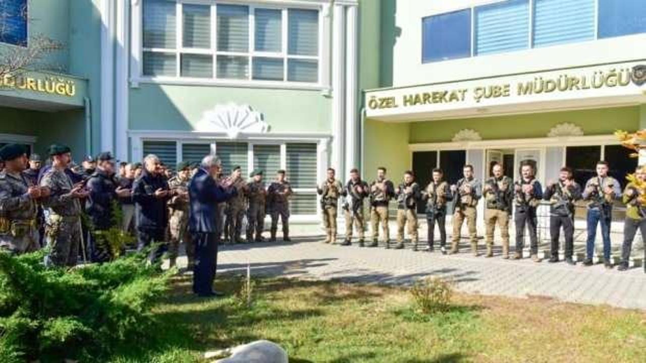 Özel harekat ekipleri dualarla göreve uğurlandı