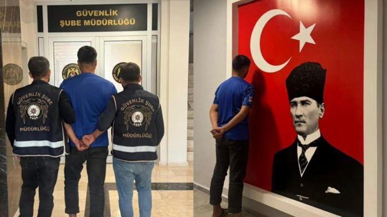 Atat&uuml;rk g&ouml;rseline basan yabancı uyruklu zanlı tutuklandı