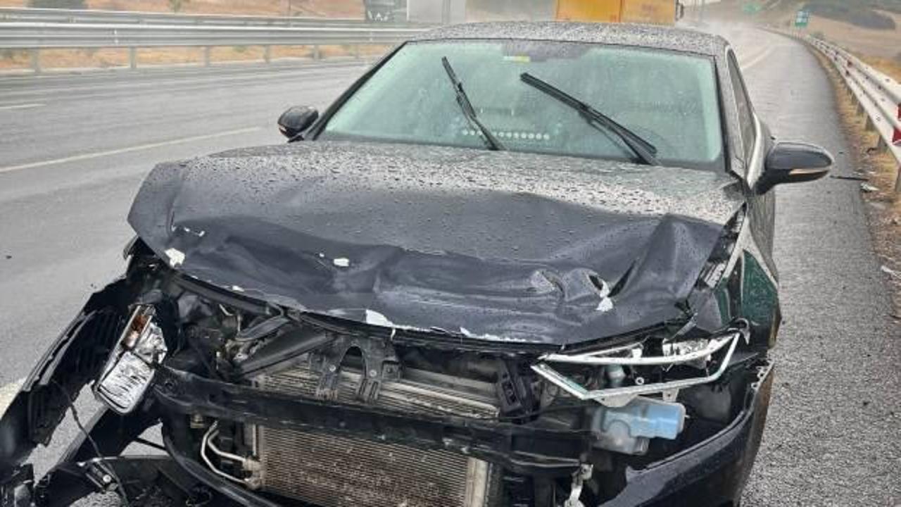 Belediye başkanı İzmir yolunda trafik kazası ge&ccedil;irdi