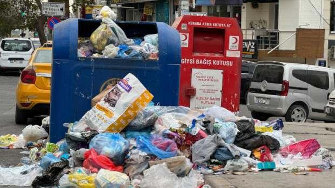 Sokaklarda çöp yığınları oluştu! Vatandaş isyan etti