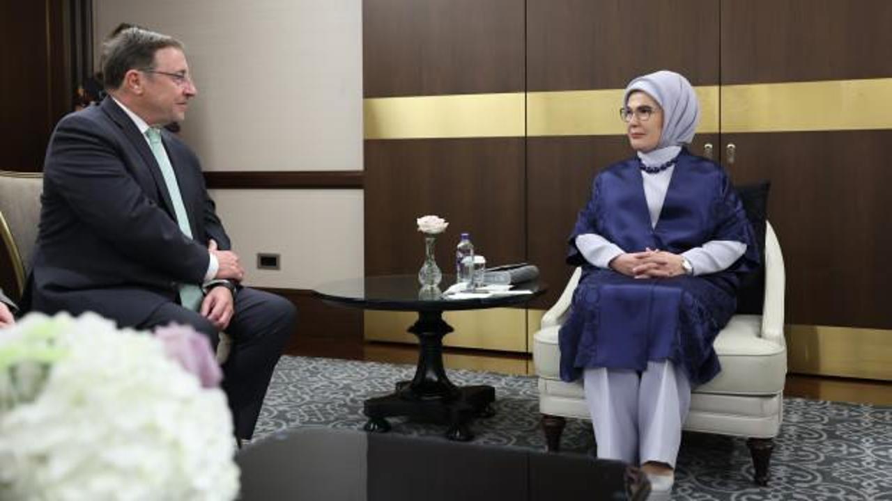 Sıfır Atık Projesi'ne övgü! Emine Erdoğan, Achim Steiner ile görüştü