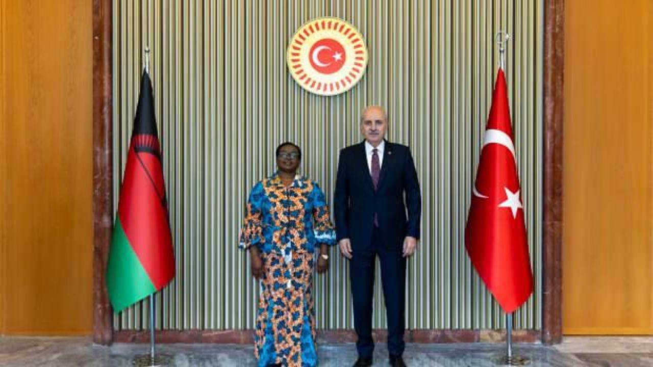 TBMM Başkanı Kurtulmuş, Malavi Meclis Başkanı ile ortak basın toplantısı d&uuml;zenledi