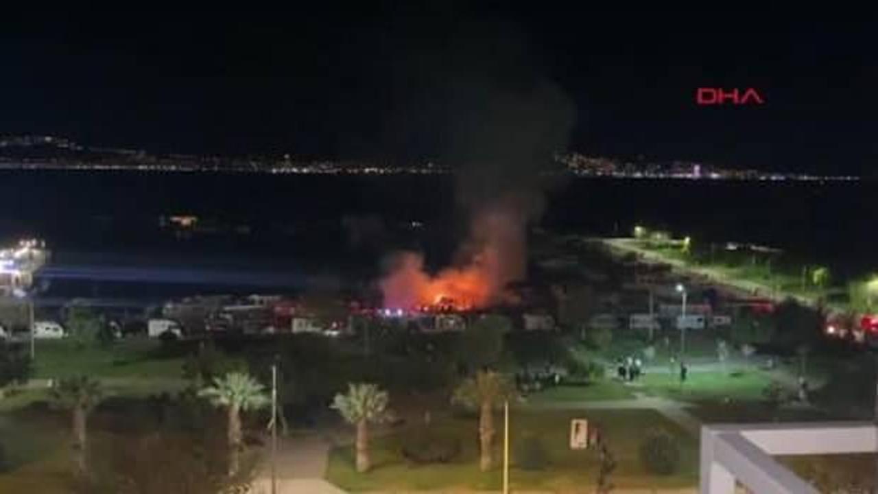İzmir'de feci olay: Teknede yaşayan kişi, çıkan yangında öldü!