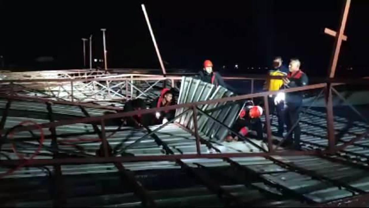 Kahramanmaraş'ta üzerine çatı düşen kişi öldü