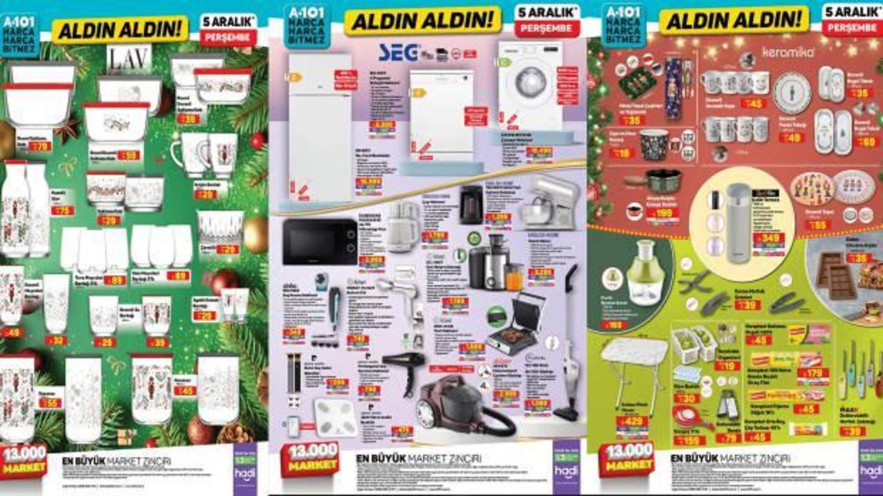 A101 6 Aralık Aktüel Ürünler Kataloğu: Çamaşır suyu, bulaşık deterjanı, yer temizlik havlusu, mikser...