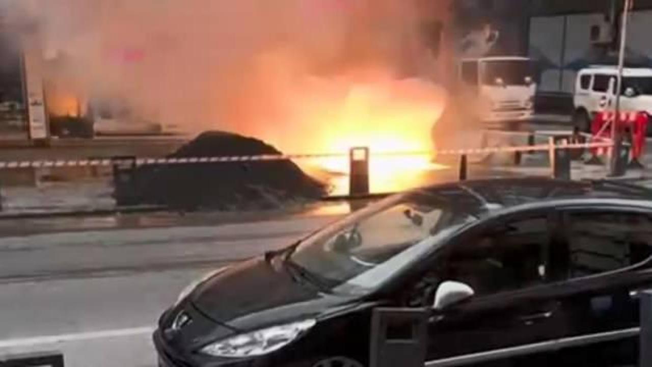 İstanbul'da korku dolu anlar: İSKİ çalışması sırasında elektrik kabloları koptu!