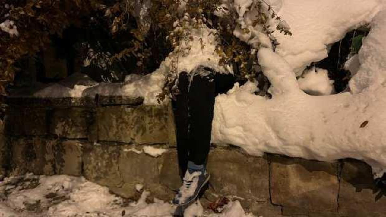 Kardan adamı ceset sanan kadın sinir krizi ge&ccedil;irdi