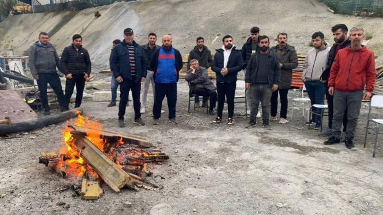 Maaşları ödenmeyen işçiler eylem başlattı! "İBB'ye başvurduk, karşılık alamadık"