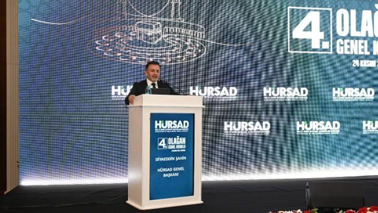 HURSAD Genel Kurulu'nun yaptı: Diyaeddin Şahin yeniden seçildi