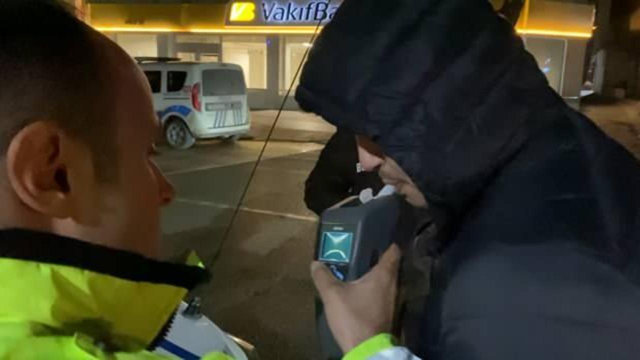 Alkollü sürücünün ehliyetine el konuldu