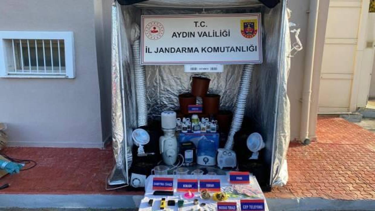 Aydın'da uyuşturucu operasyonu: Evini imalathaneye dönüştüren şüpheli yakalandı!