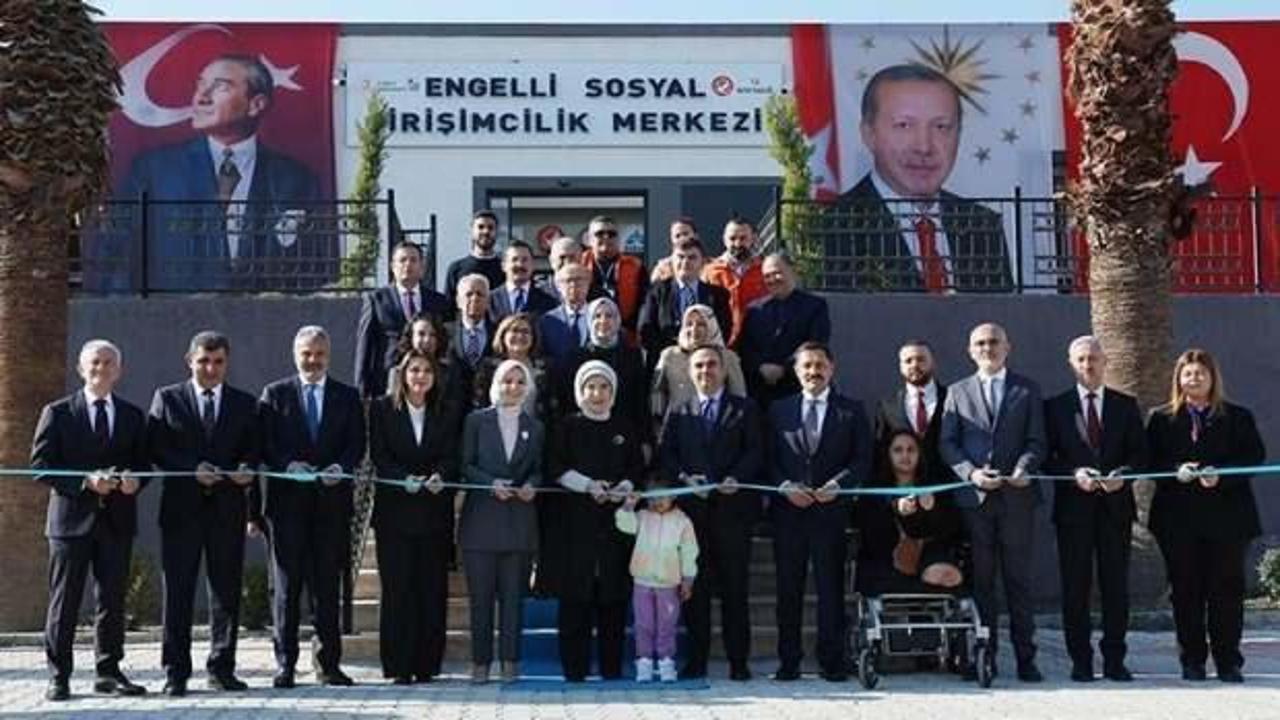 Emine Erdoğan, Hatay Engelli Sosyal Girişimcilik Merkezinin a&ccedil;ılışını yaptı