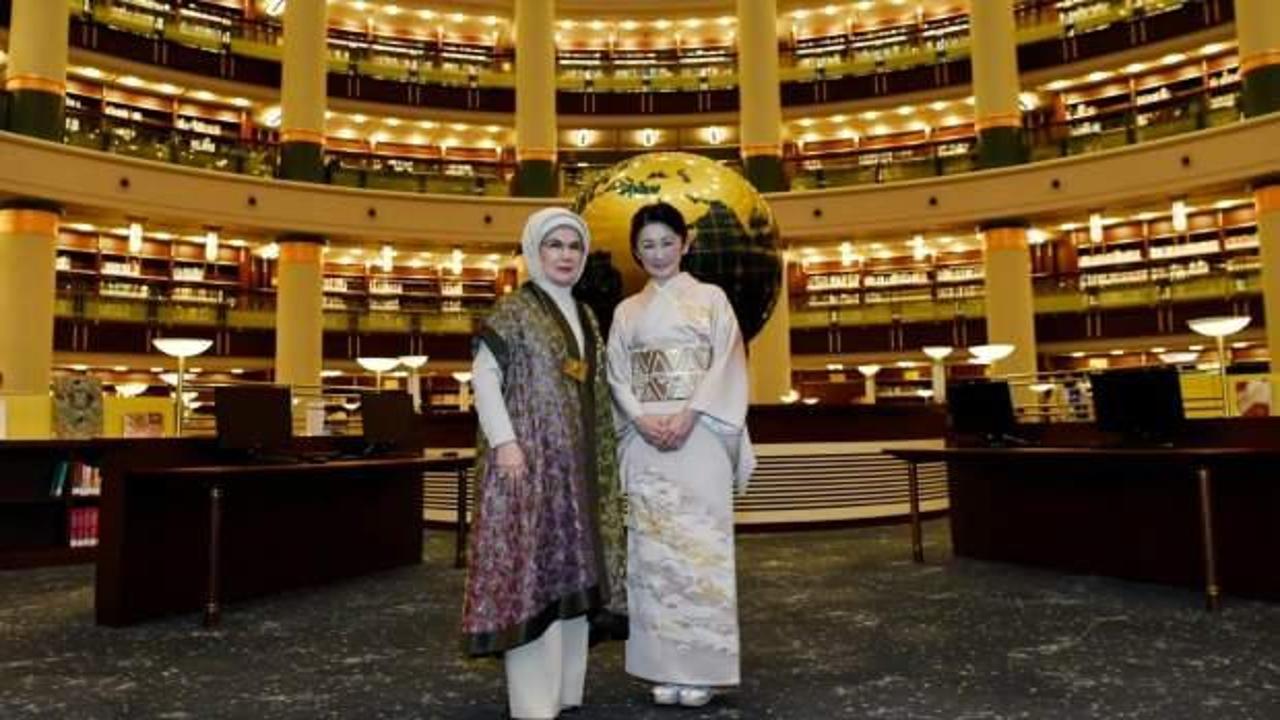 Emine Erdoğan, Japonya Veliaht Prensesi Akishino ile bir araya geldi