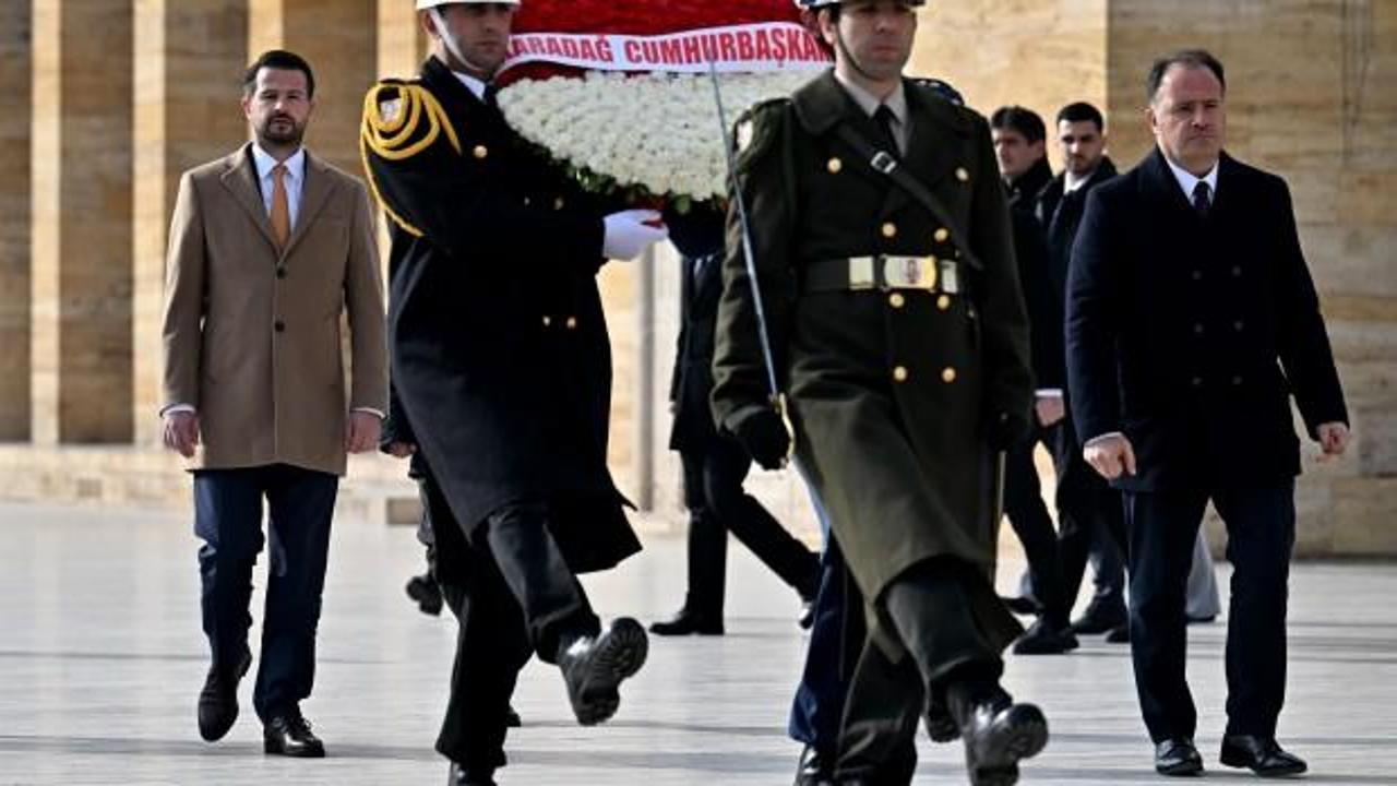 Karadağ Cumhurbaşkanı Milatovi&ccedil;, Anıtkabir&rsquo;i ziyaret etti