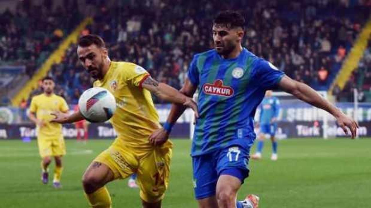 Kayserispor Rize'de 3 puana hasret