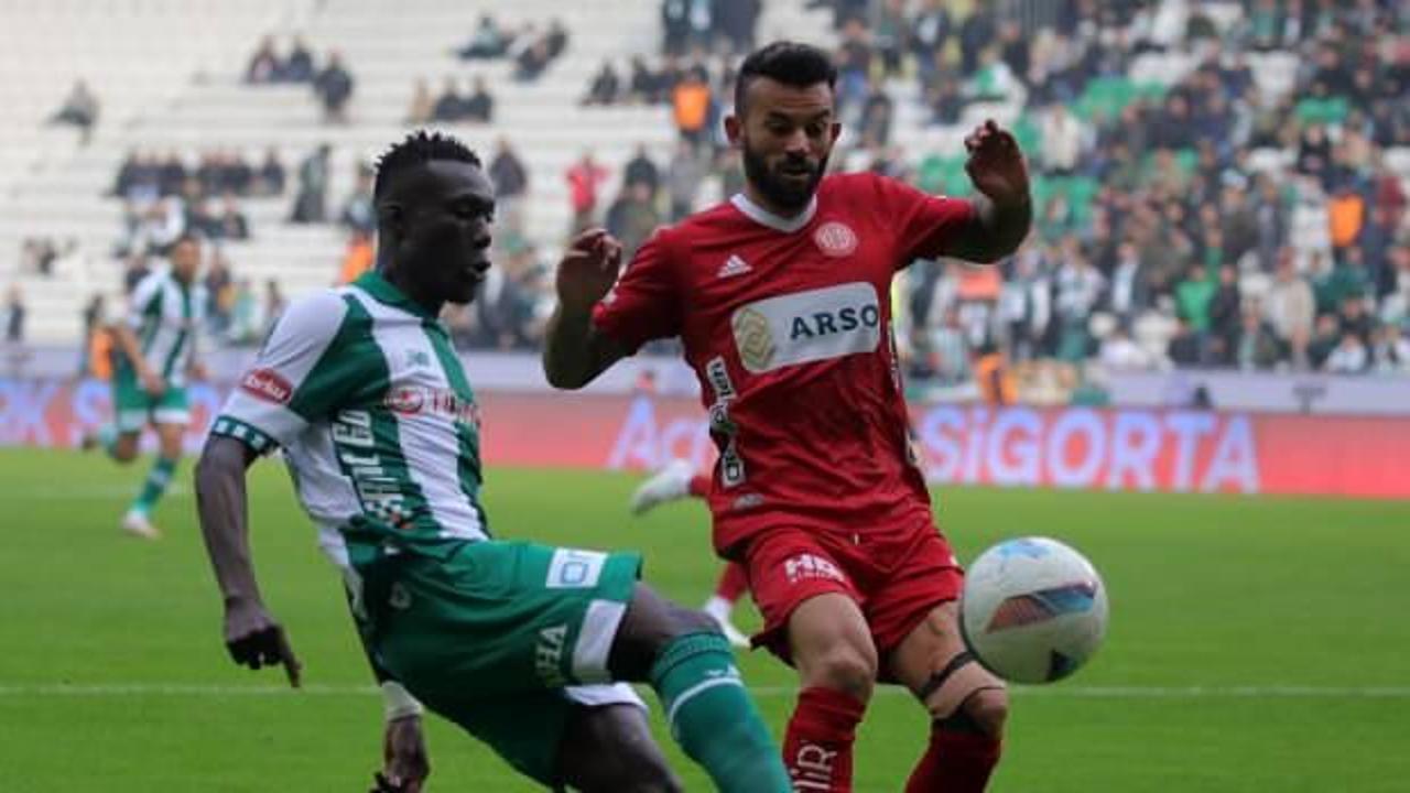 Konyaspor - Antalyaspor ma&ccedil;ından kazanan &ccedil;ıkmadı