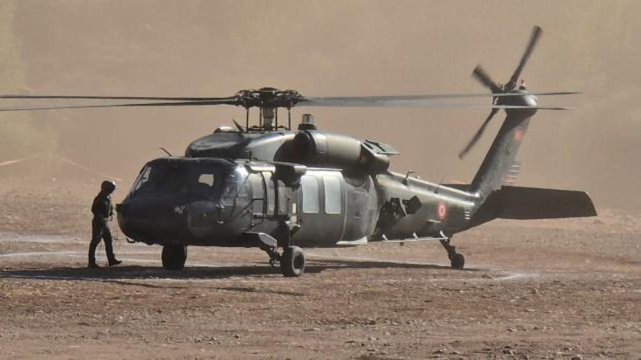 Rahatsızlanan bebek için askeri helikopter kalktı