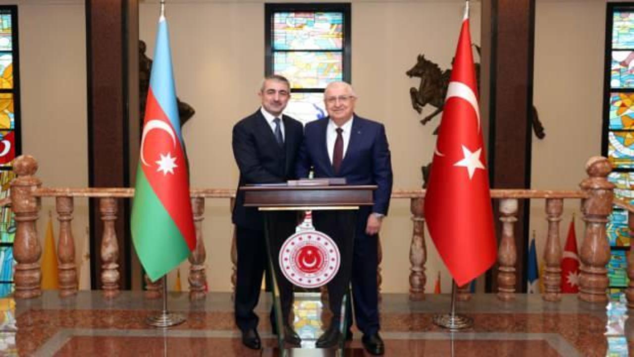 Bakan Güler Azerbaycan Serhat Hizmetleri Komutanı Guliyev'i kabul etti