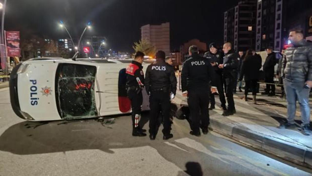 Niğde'de polis aracı ve otomobil çarpıştı! Yaralılar var