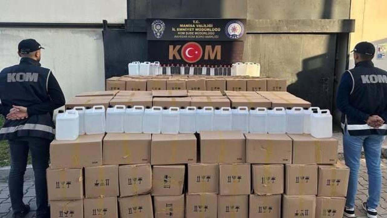 İçki operasyonu: 5 ton etil alkol ele geçirildi