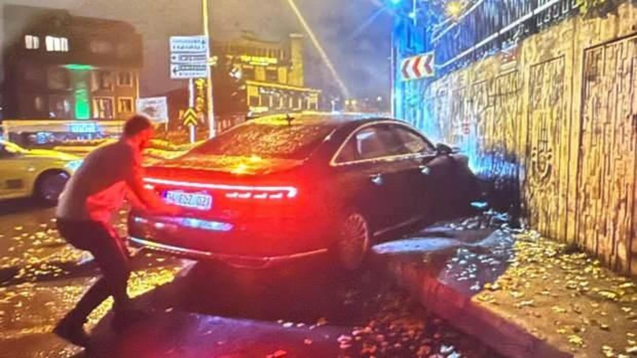 L&uuml;ks ara&ccedil; kazaya karıştı, s&uuml;r&uuml;c&uuml; alkoll&uuml; &ccedil;ıktı! CHP'li Milletvekili adına kiralanmış!