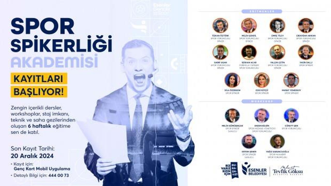 Spor Spikerliği Akademisi yeni dönem kayıtları başlıyor