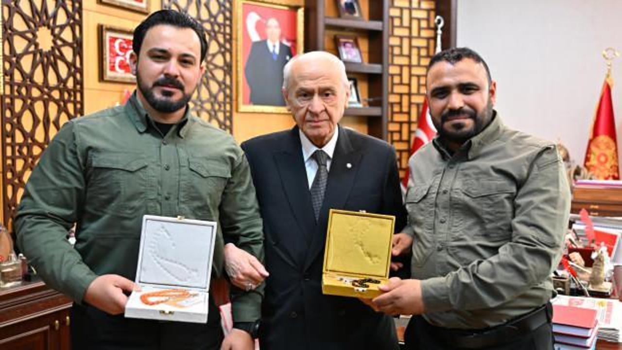 Bah&ccedil;eli, Suriye'den gelen T&uuml;rkmen komutanları kabul etti