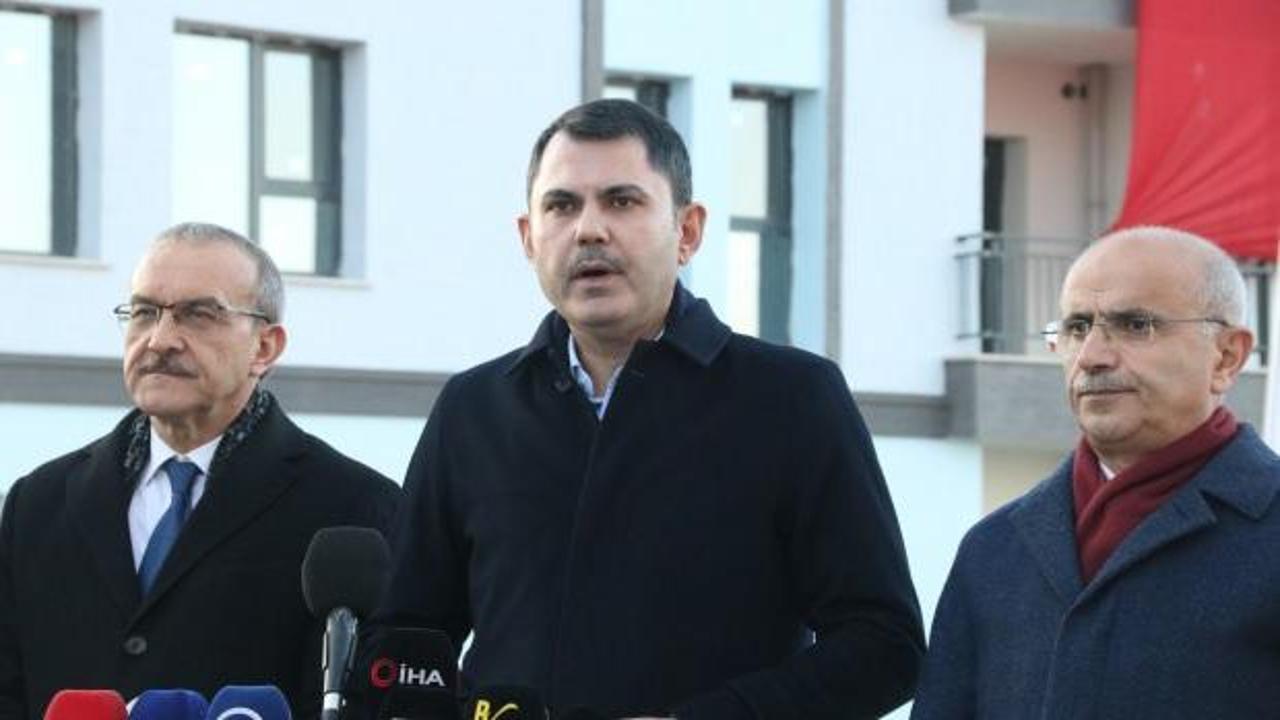 Bakan Kurum: Deprem b&ouml;lgesinden elimizi hi&ccedil;bir zaman &ccedil;ekmedik