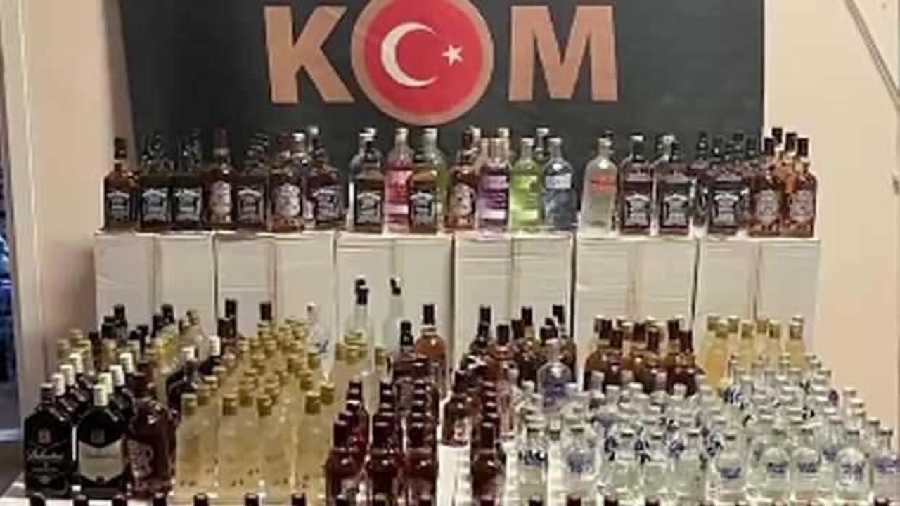 Bursa'da ÇENGEL-12 operasyonu! 5 bin 740 şişe sahte alkol ele geçirildi