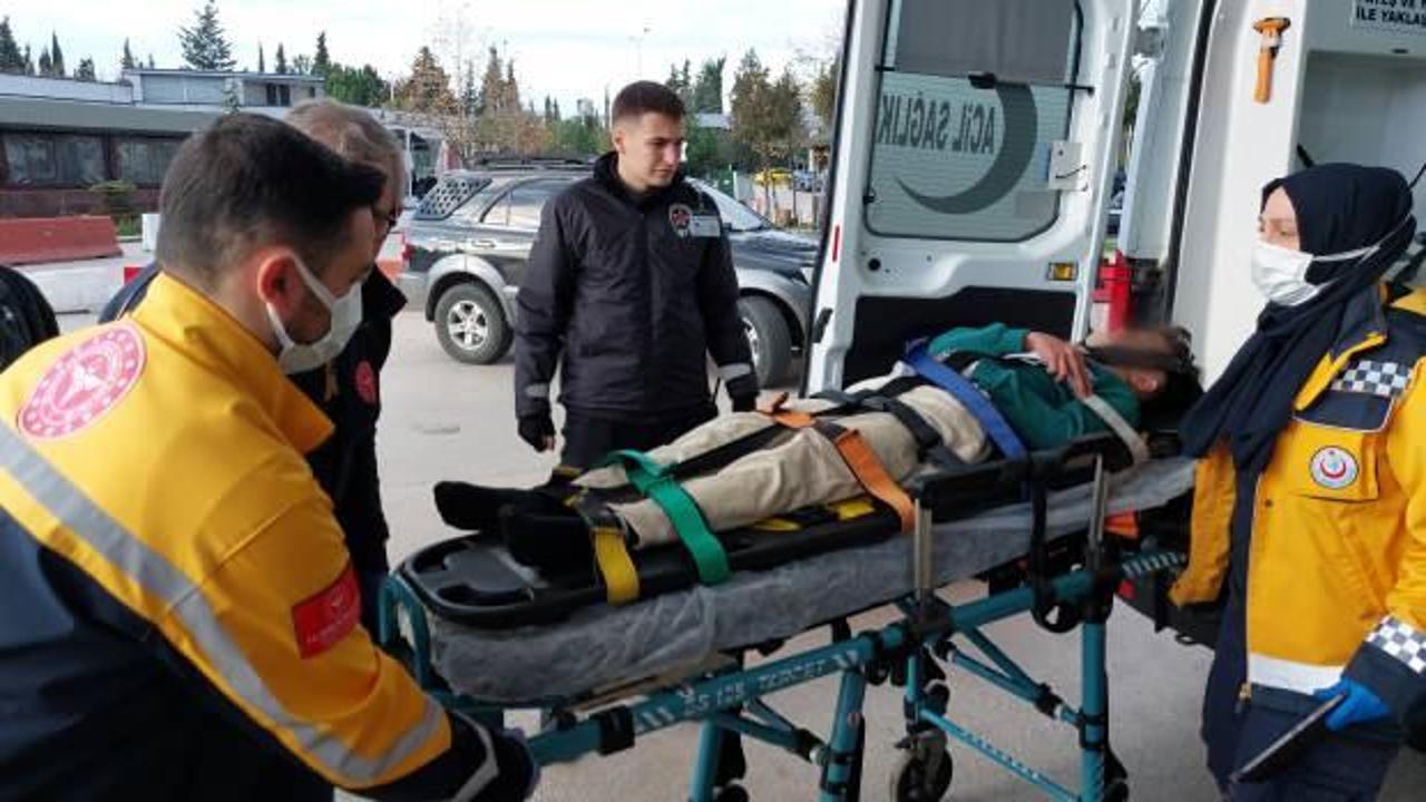 Evden kaçmak için balkondan atlayan çocuk hastanelik oldu