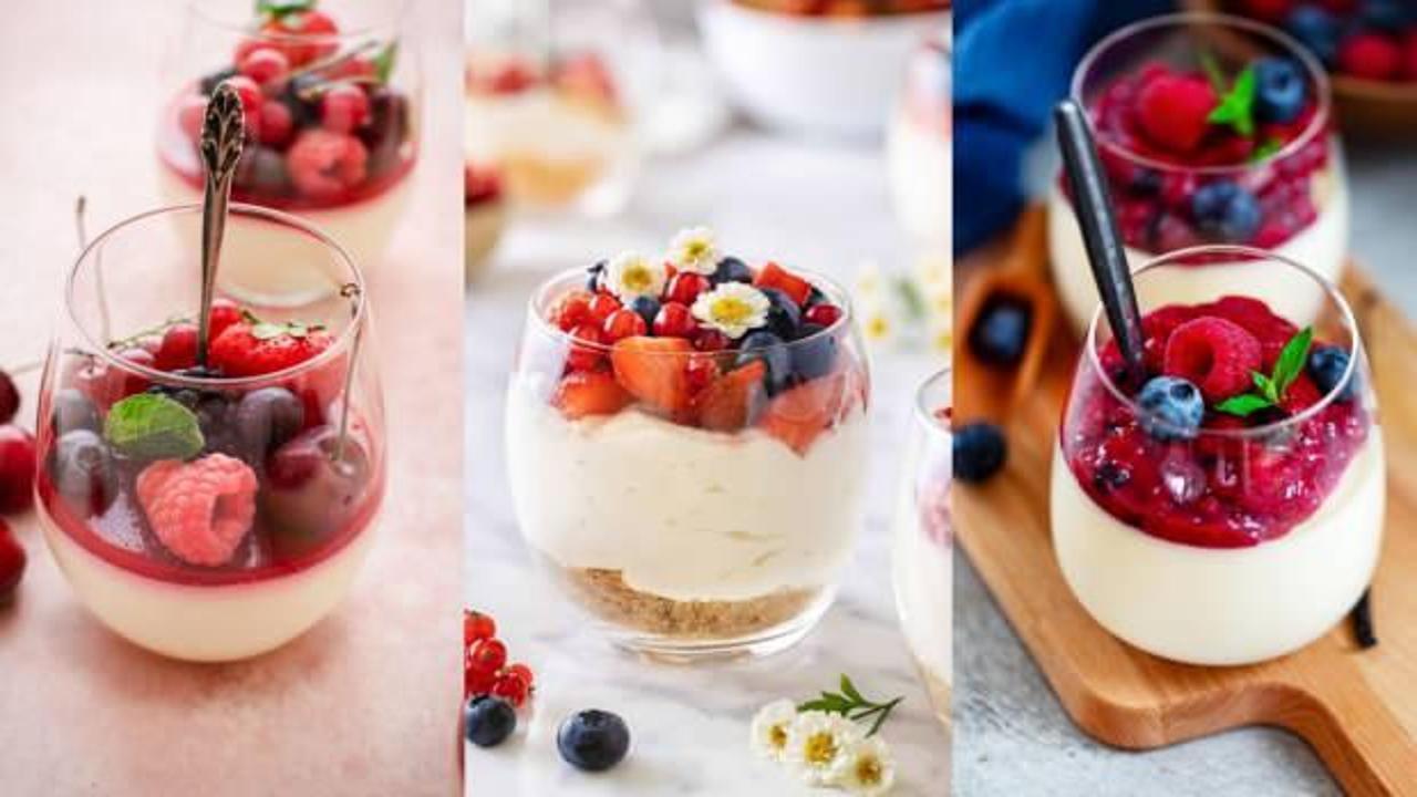 Hem hafif hem şık: Orman Meyveli Muhallebi