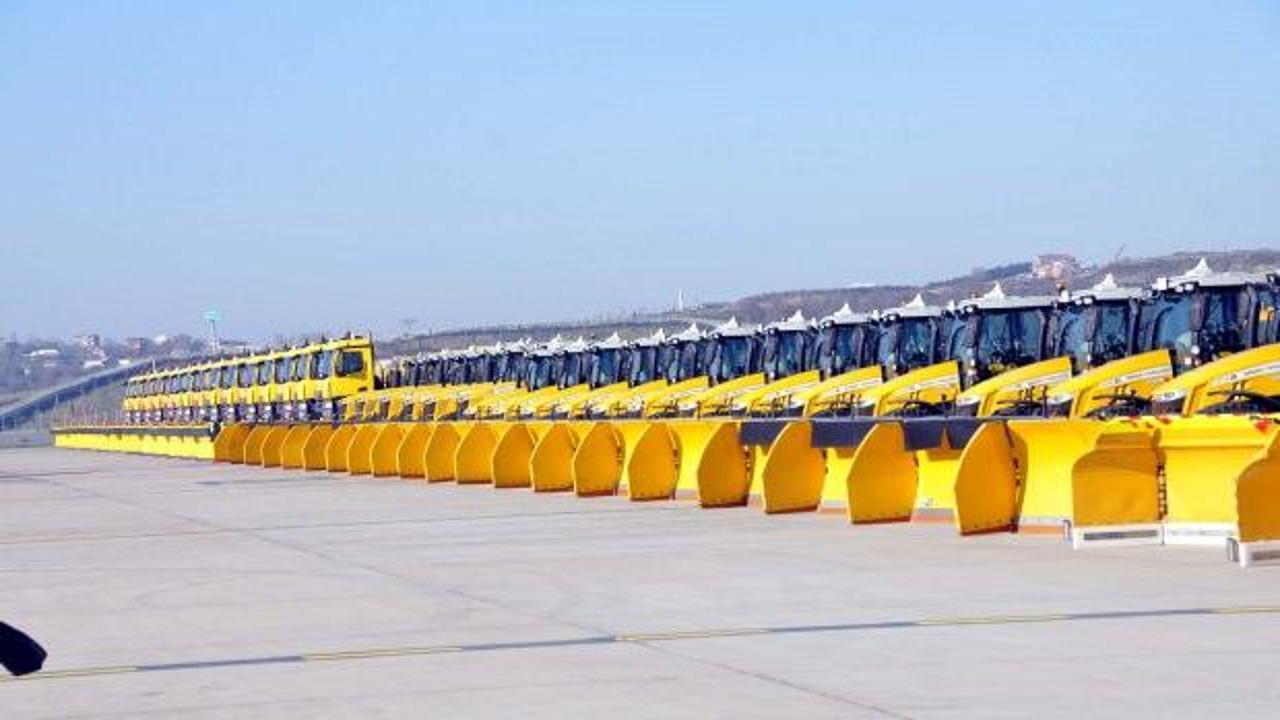 İstanbul Havalimanı'nda kışa hazırlık yapıldı