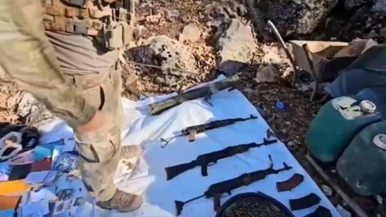 Pen&ccedil;e-Kilit Operasyonu b&ouml;lgesinde silah ve m&uuml;himmat ele ge&ccedil;irildi