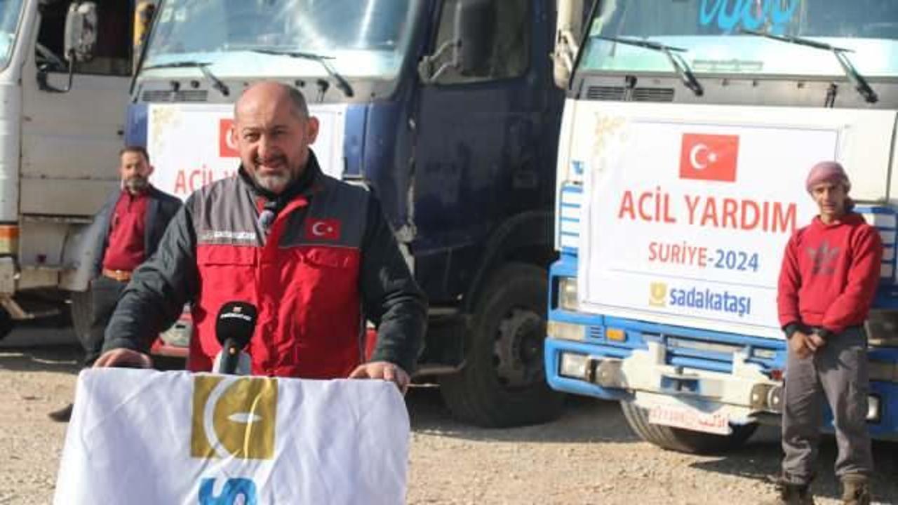 Sadakataşı’ndan Suriye’ye insani yardım konvoyu