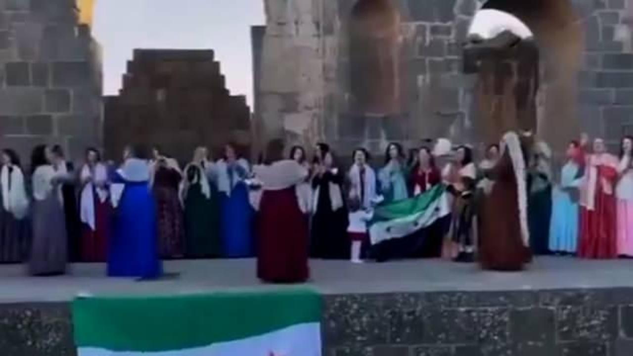 Suriyeli dürzi kadınları kutlama yaptı