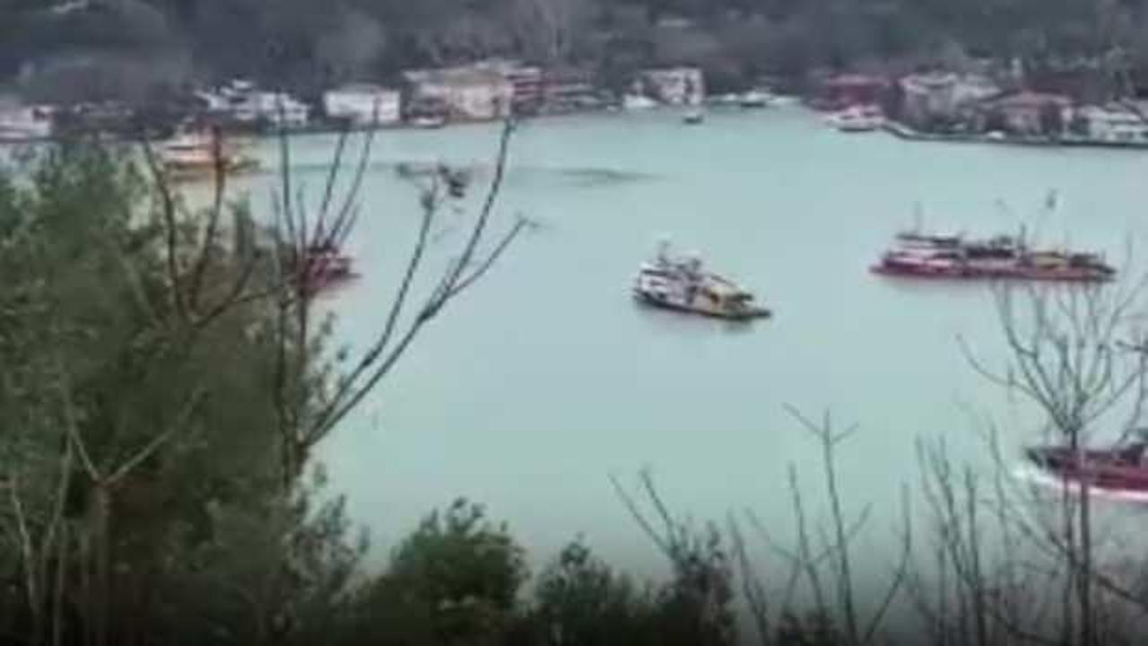 Beykoz'da balık&ccedil;ı tekneleri s&uuml;r&uuml;klendi