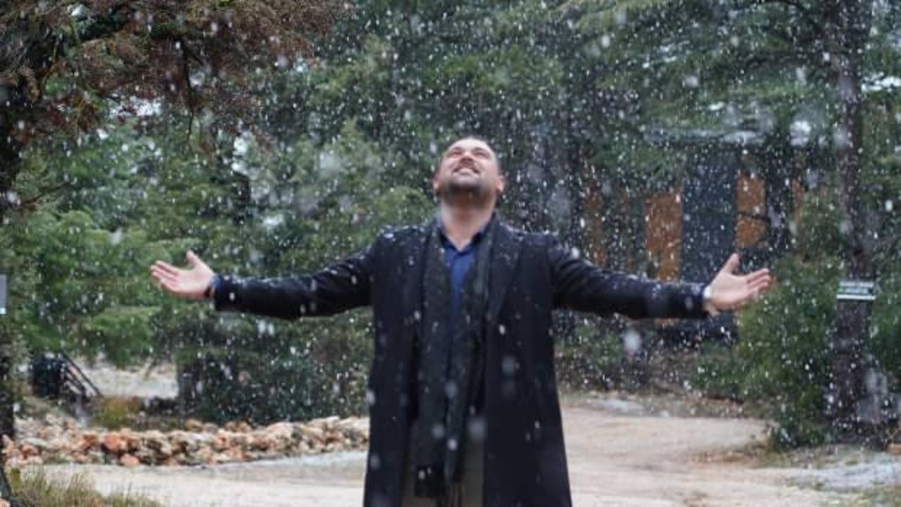 Mersin'de kar yağışı s&uuml;rprizi