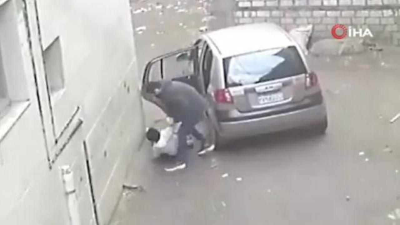 Baba, kendi oğlunu kaçırmaya çalıştı! Çocuğun direndiği anlar gündem oldu