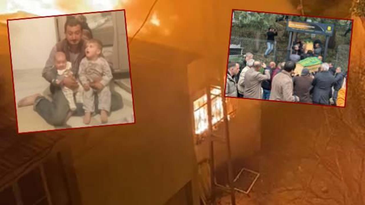 Balıkesir'de yangında &ouml;len iki kardeş toprağa verildi 