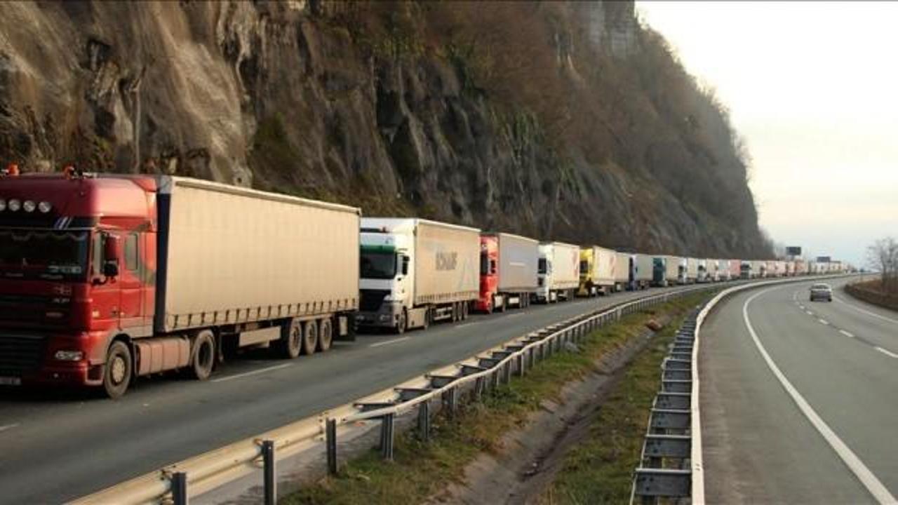 Sarp Sınır Kapısı'nda tır ge&ccedil;işleri 25 Aralık'ta 1430'a ulaşarak rekor kırdı