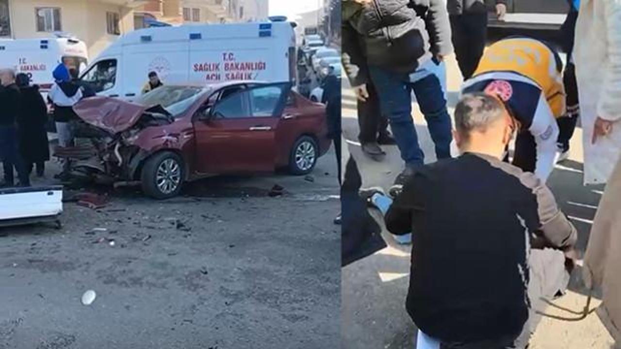 Batman'da okul servisi ile otomobil &ccedil;arpıştı: &Ccedil;ok sayıda yaralı var!