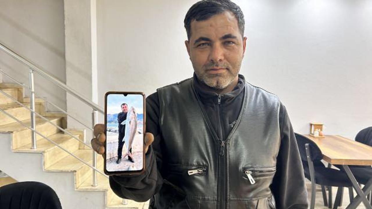 Hatay'da oltaya tek seferde iki dev balık takıldı! 