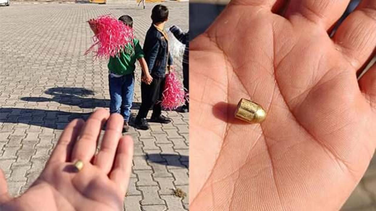 Şanlıurfa'da korkutan hadise: Okul bah&ccedil;esine yorgun mermi d&uuml;şt&uuml;