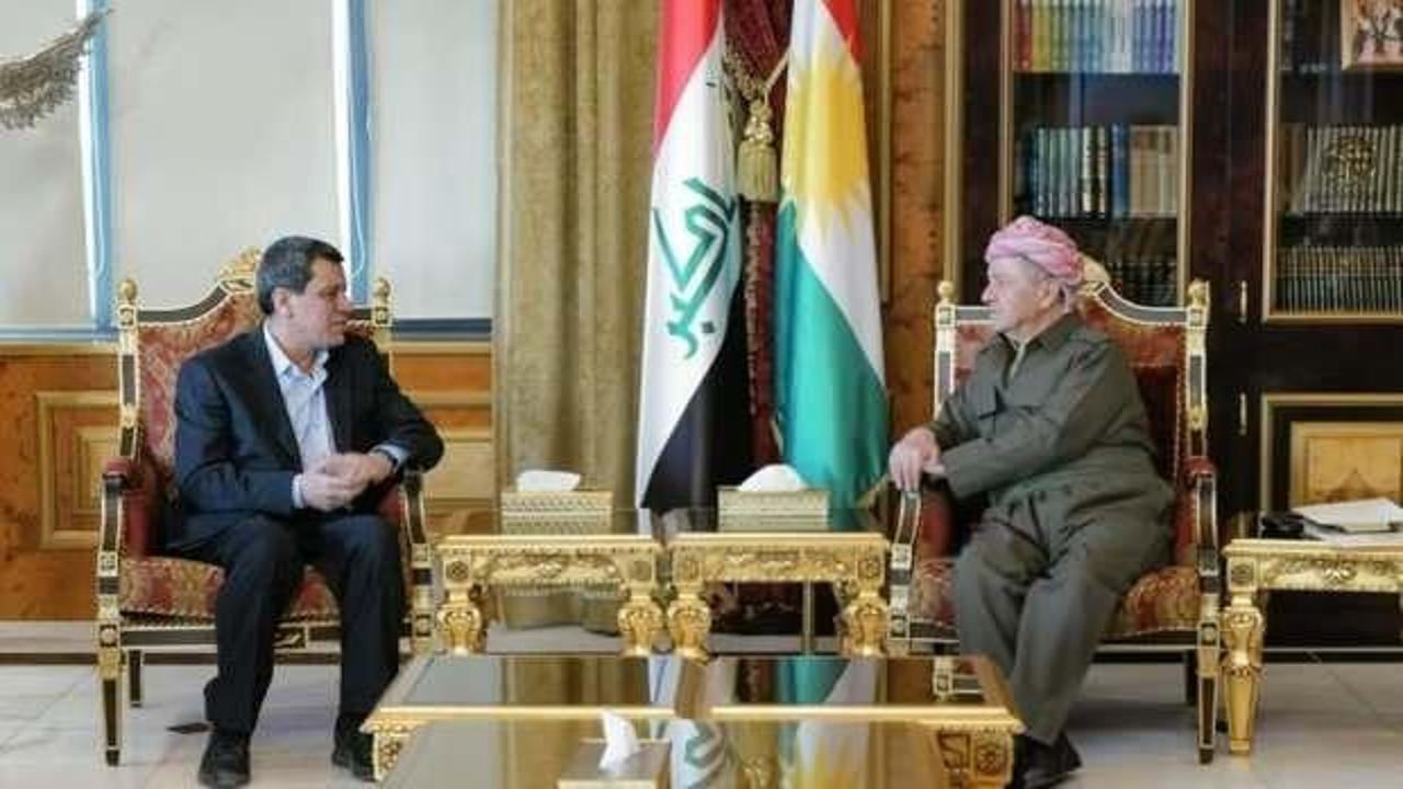 Barzani, ter&ouml;ristbaşı Kobani'yle g&ouml;r&uuml;şt&uuml;