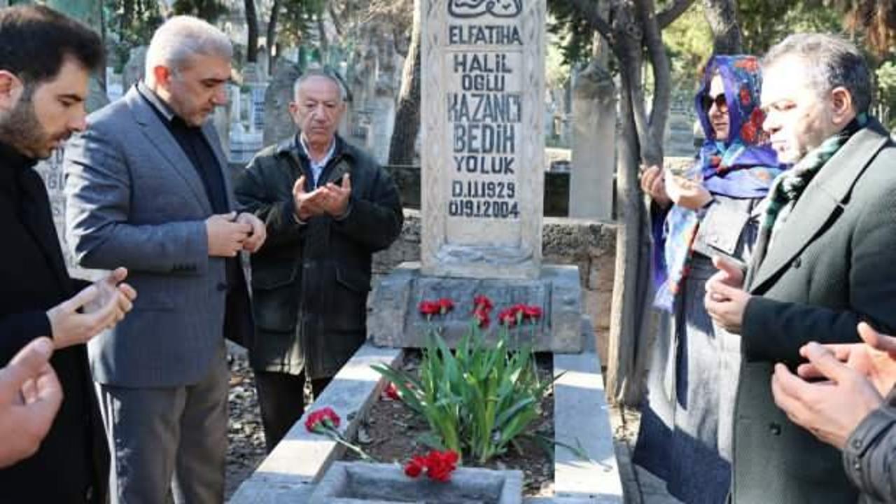 Kazancı Bedih mezarı başında anıldı