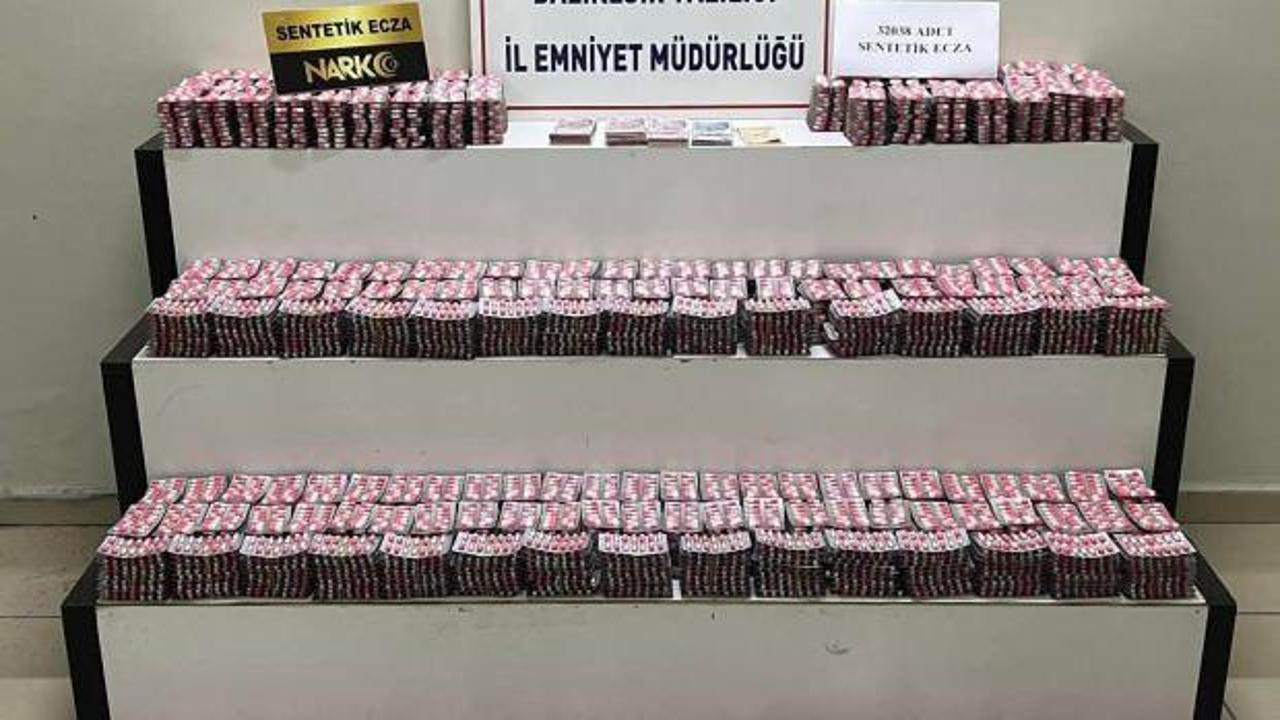 Balıkesir'de uyuşturucu operasyonu: Tam 32 bin sentetik hap ele ge&ccedil;irildi
