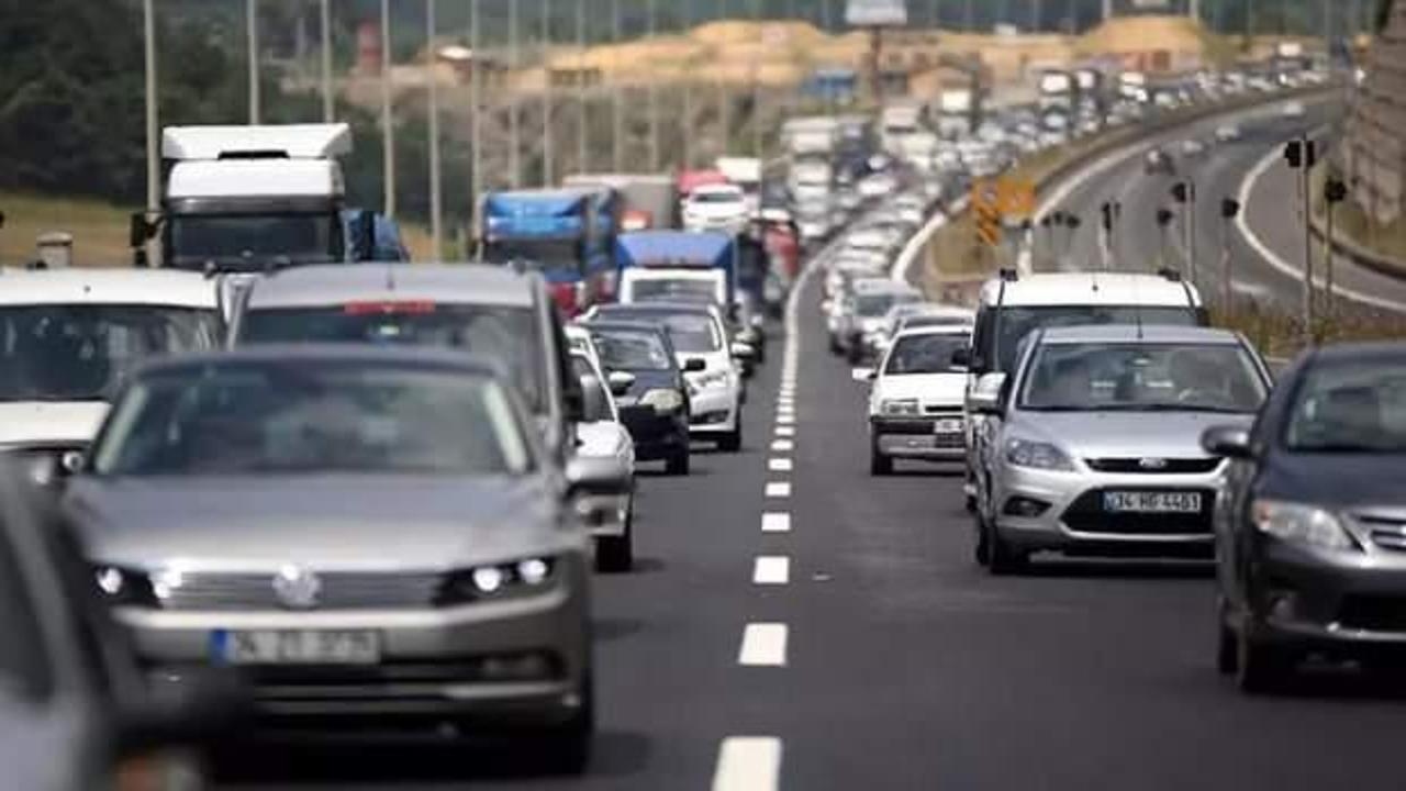 Trafiğe kayıtlı araç sayısı 2024'te yüzde 13,5 arttı