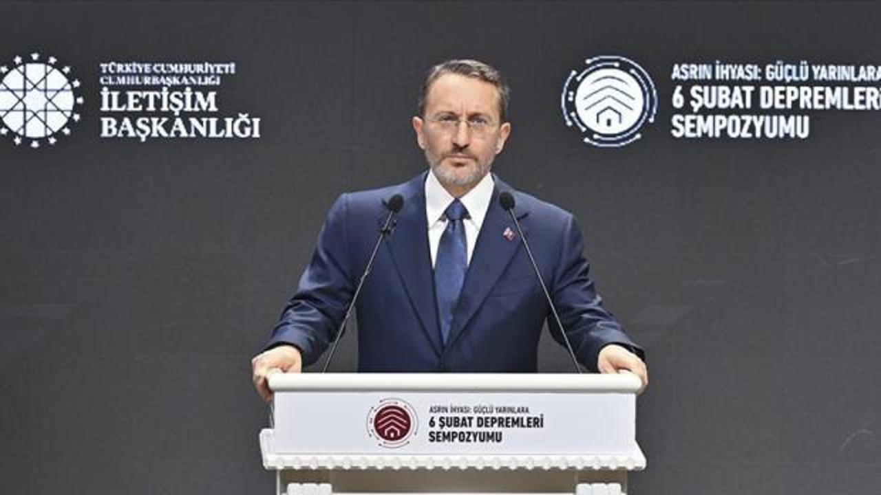 İletişim Başkanı Altun: Her türlü felakette millet-devlet bir oluruz