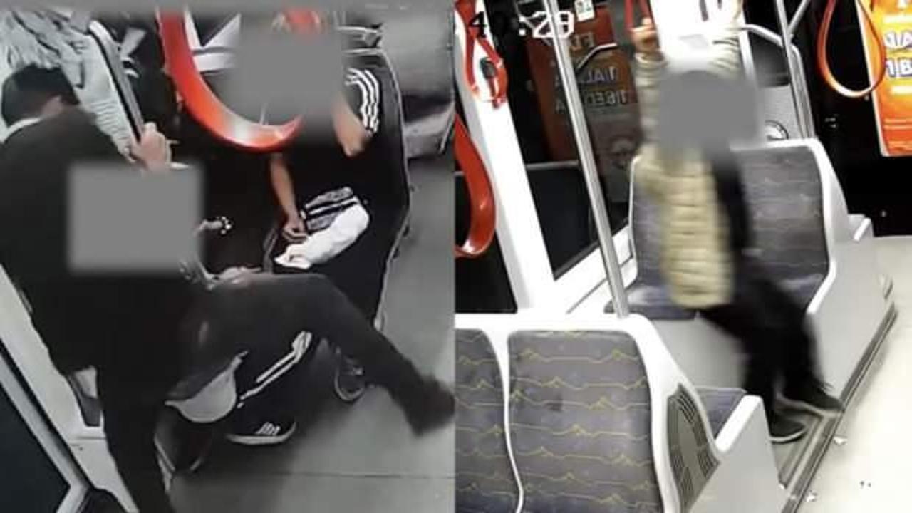 Kayseri&rsquo;deki tramvay tutamaklarını kesen &ccedil;ocuklar yakalandı