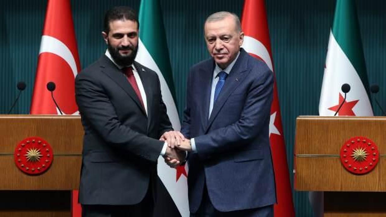 Suriye Cumhurbaşkanı Şara'dan Cumhurbaşkanı Erdoğan&rsquo;a teşekk&uuml;r